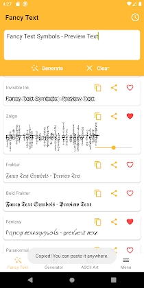 Fancy Text Symbols Mod Apk