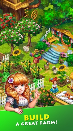 Farmdale: farming games & town with villagers Mod Apk