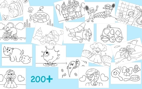 First Coloring book for kindergarten kids Mod Apk