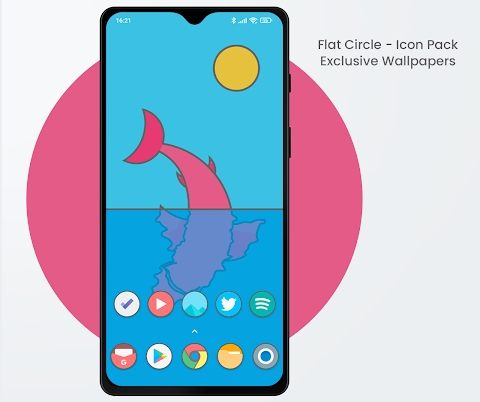 Flat Circle - Icon Pack Mod Apk