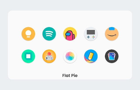 Download Flat Pie - Icon Pack Mod Apk