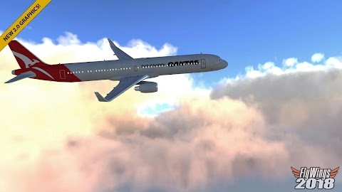 Download Flight Simulator 2018 FlyWings Mod Apk
