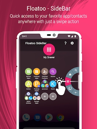 Sidebar, Edge Screen, Circle Launcher - Floatoo Mod Apk