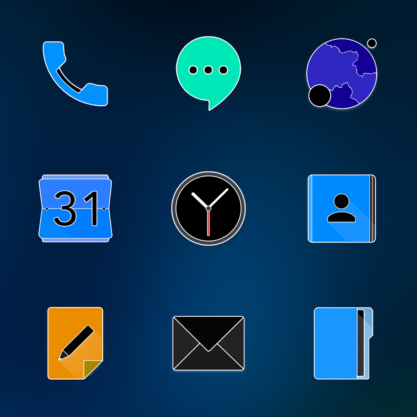 Download FluOxigen - Icon Pack Mod Apk