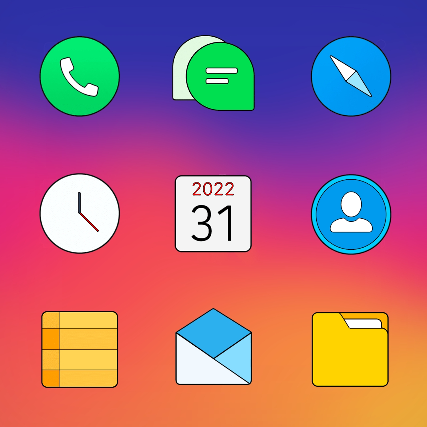 Download Flyme - Icon Pack Mod Apk