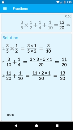 Download Fractions: calculate & compare Mod Apk