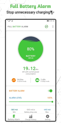 Download Full Battery Alarm - Battery Full Charge Alert Mod Apk