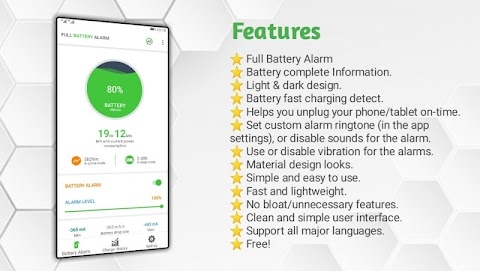 Full Battery Alarm - Battery Full Charge Alert Mod Apk