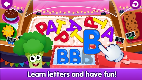 Download Funny Food! learn ABC games for toddlers&babies Mod Apk