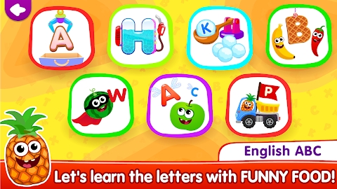 Funny Food! learn ABC games for toddlers&babies Mod Apk