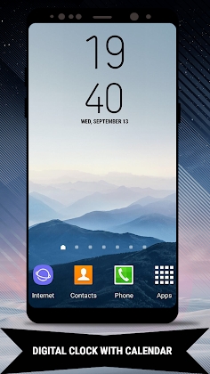 Download Galaxy Note8 Digital Clock Widget Pro Mod Apk