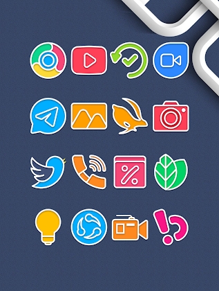 Garis Light - Lines Icon Pack Mod Apk