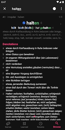 Download Verbs Pro German Dictionary Mod Apk