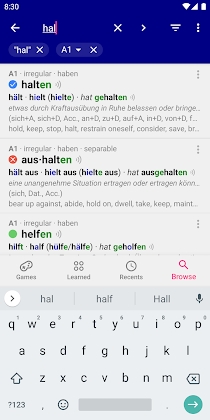Verbs Pro German Dictionary Mod Apk