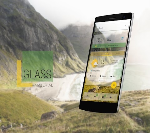 Glass Material Theme Mod Apk