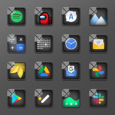 Glassy Icon Pack | For Nova Launcher and More Mod Apk
