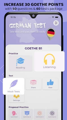 Goethe Prep - Practice A1 A2 B1 B2 Deutsch lernen Mod Apk