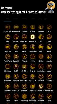 Download GoldOx - The Golden Icon Pack Mod Apk