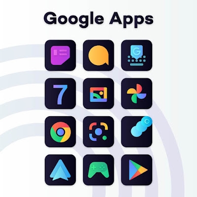 Gradient Dark Icon Pack Mod Apk