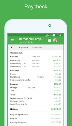 Download Green Timesheet - shift work log and payroll app Mod Apk