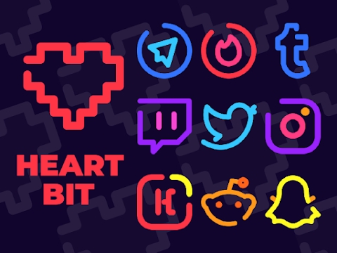 Download Heartbit Line - Icon Pack Mod Apk