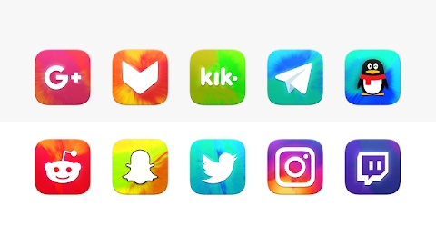 Download Heatwave - Hot tie-dye icon pack Mod Apk