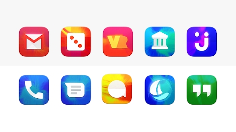Heatwave - Hot tie-dye icon pack Mod Apk