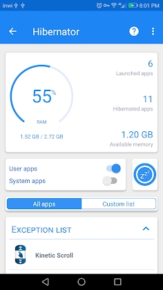 Hibernator : Hibernate apps Mod Apk