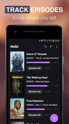 Download Hobi: TV Series Tracker, Trakt Client For TV Shows Mod Apk