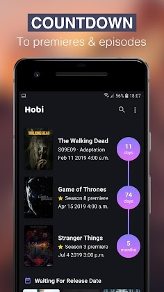 Hobi: TV Series Tracker, Trakt Client For TV Shows Mod Apk