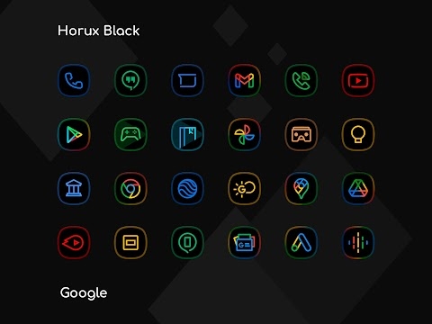 Download Horux Black - Icon Pack Mod Apk