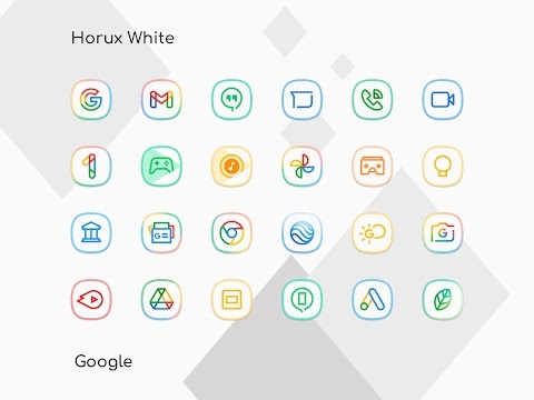 Download Horux White - Icon Pack Mod Apk