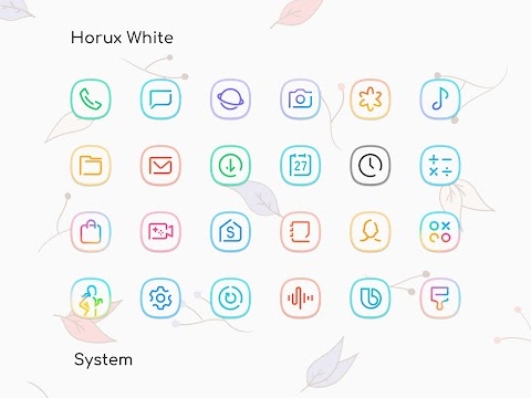 Horux White - Icon Pack Mod Apk