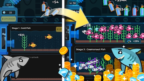 Idle Fish Aquarium Mod Apk