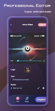 Download Intro video maker, logo and text animation Mod Apk