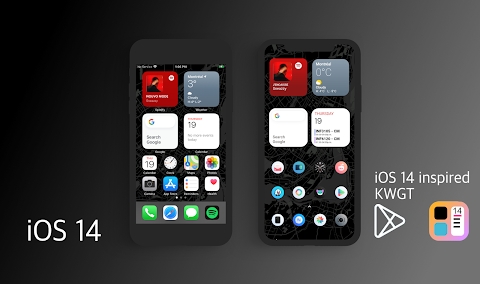 iOS 14 inspired KWGT Mod Apk