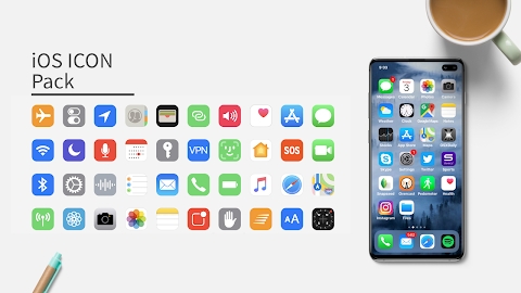 Download iOS Icon Pack: Icons & Walls Mod Apk