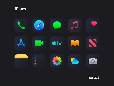 iPear Black - Icon Pack Mod Apk
