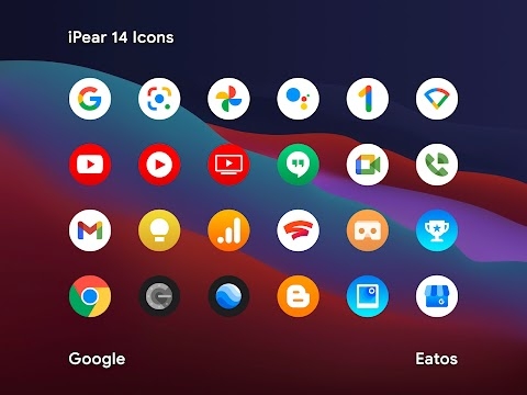Download iPear 15 - Round Icon Pack Mod Apk