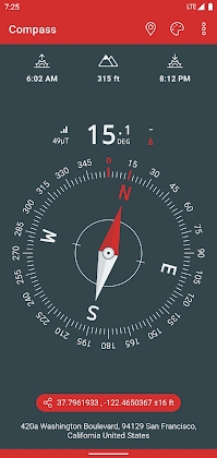Download Compass (Altimeter, Sunrise, Sunset) Mod Apk