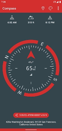 Compass (Altimeter, Sunrise, Sunset) Mod Apk