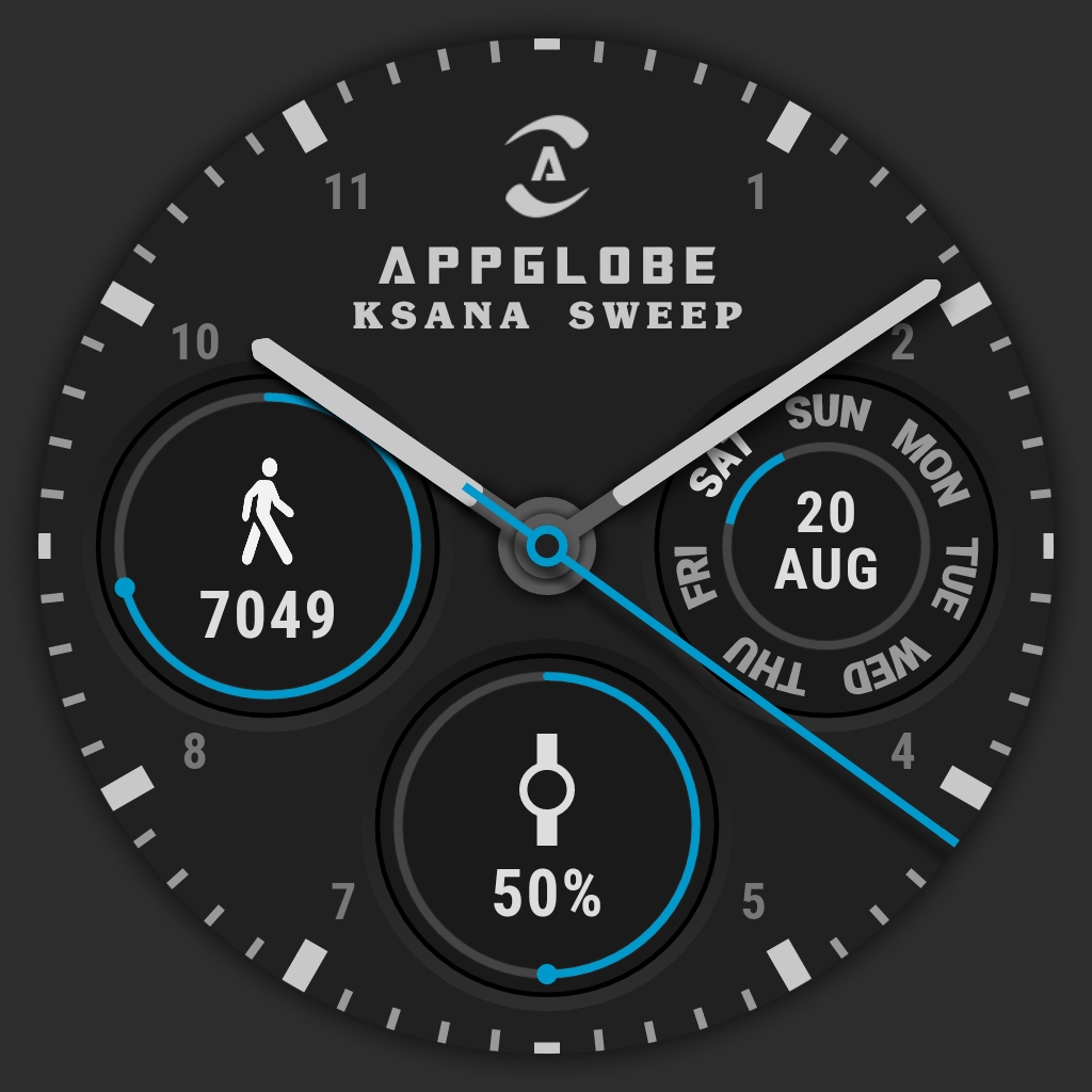 Download ⌚ Watch Face - Ksana Sweep for Android Wear OS Mod Apk