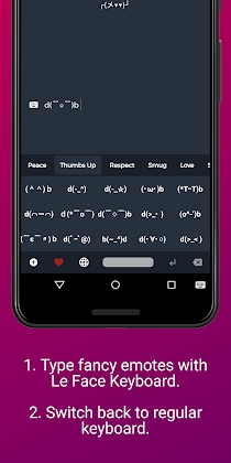 Le Face Keyboard - Text Emoji and Copypasta Mod Apk