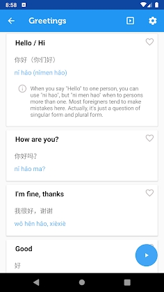 Download Learn Chinese Mandarin Phrases Mod Apk