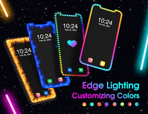 Edge Lighting: Notification Light & Live Wallpaper Mod Apk