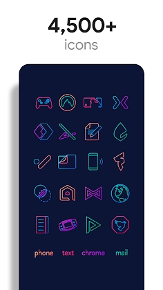 Download Lines Chroma - Icon Pack Mod Apk