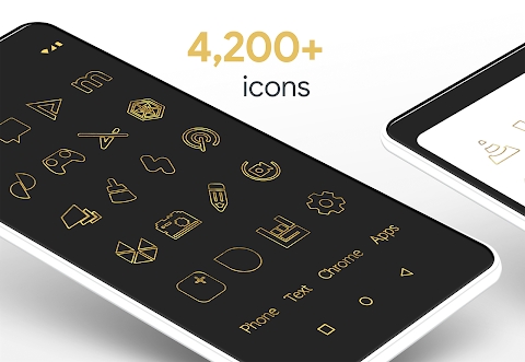 Download Lines Gold Pro - Icon Pack Mod Apk