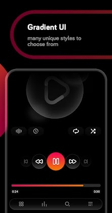 Download Liv Dark - Poweramp v3 Skin Mod Apk
