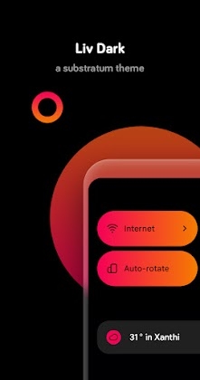 Liv Dark - Substratum Theme Mod Apk