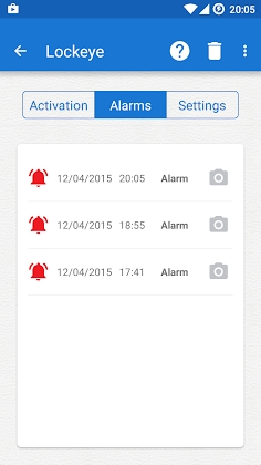 Download Lockeye : Wrong password alarm Mod Apk